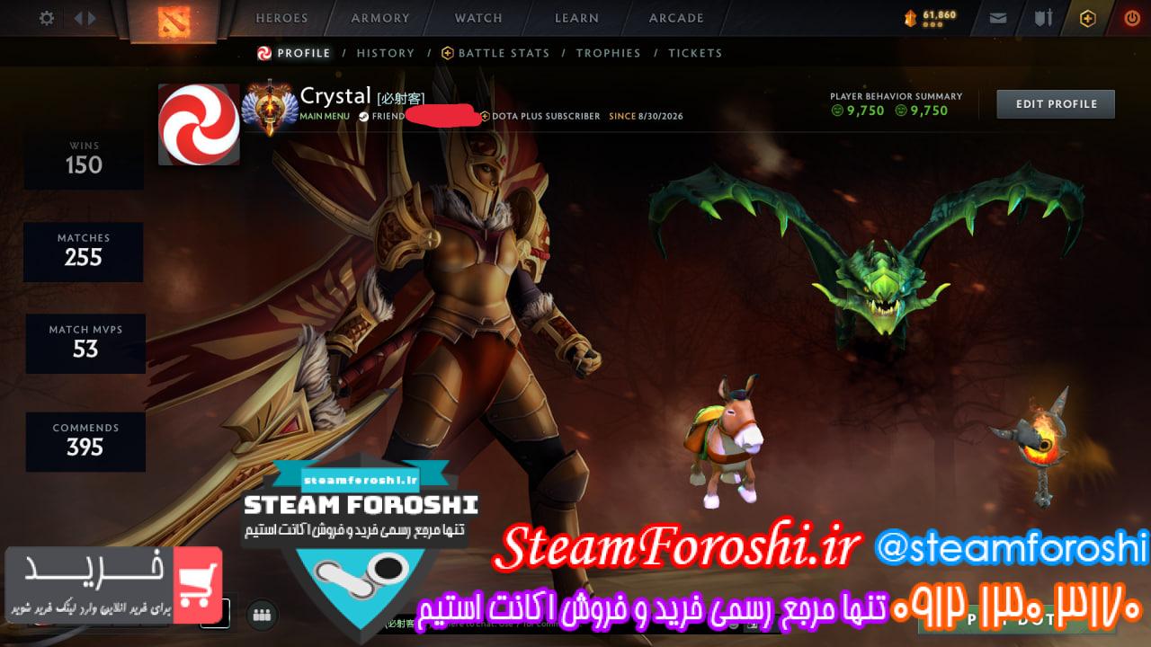 <a href="https://steamforoshi.ir">خرید اکانت دوتا 2 </a><a href="https://steamforoshi.ir">فروش اکانت دوتا 2 </a> نام اکانت : Crystal کد خرید :16243 نوع مدال :Immortal رنک مدال : TBD رنک ام ام ار: 6016 ریجن اکانت : آلمان قابليت ادد کردن : ندارد سال ساخت اکانت : جدید بازي هاي ديگر : سی اس 2 آيتم هاي بازي : دوتا پارت ایمورتال داره که واسه لجیون و lifestealer هستش (ست نیس یه تیکه اش) توضيحات : جیمیل اورجینال (مادر) استیم رو تحویلتون میدم،تایم پلی اکانت 157 ساعته،همونطور که گفتم دوتا ایتم ایمورتال داره که رو ابیلیتی کست لجیون و لایف استیلر اسکین دارن،همچنین دارای ست های Rare هیرو های Spectre,slark,undiyng,venomancer,nyx assassin,broodmother رو شامل میشه قیمت : 4/000/000 <p style="text-align: center;">تنها شماره هاي معتبر خریدگاه جهت خريد و خرید اکانت و آیتم 09121303170 براي خرید اکانت آيتم خود به ادرس زير برويد <a class="fasc-button fasc-size-large fasc-type-flat fasc-rounded-medium" style="background-color: #33809e; color: #ffffff;" href="https://steamforoshi.ir/sell">خرید اکانت و آيتم </a></p> خرید اکانت دوتا 2 کد 16243