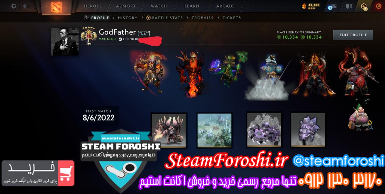 <a href="https://steamforoshi.ir">خرید اکانت دوتا 2 </a><a href="https://steamforoshi.ir">فروش اکانت دوتا 2 </a> نام اکانت : کد خرید :16347 نوع مدال :Legend رنک مدال : 5 رنک ام ام ار: 3700 ریجن اکانت : sweden قابليت ادد کردن : ندارد سال ساخت اکانت : قدیمی بازي هاي ديگر : ندارد آيتم هاي بازي : 6 عدد ارکانا، مپ رفس ادج، ایمورتال بنفش شمن و تیمبر ساو توضيحات : جمیل اصلی تحویل میدم، 3000 تایم پلی، لول اکانت 84، تعداد زیادی ایمورتال، کالکتور کش و چست های باز نشده، همه ایتم ها از بازی به دست اومده و اکثرا تریدبل نیستن، قیمت : 20000000 <p style="text-align: center;">تنها شماره هاي معتبر خریدگاه جهت خريد و خرید اکانت و آیتم 09121303170 براي خرید اکانت آيتم خود به ادرس زير برويد <a class="fasc-button fasc-size-large fasc-type-flat fasc-rounded-medium" style="background-color: #33809e; color: #ffffff;" href="https://steamforoshi.ir/sell">خرید اکانت و آيتم </a></p> خرید اکانت دوتا 2 کد 16347