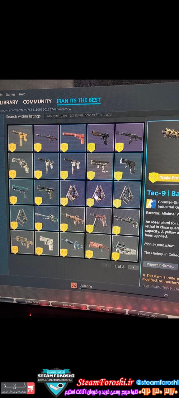 <h1><a href="https://steamforoshi.ir">خرید اکانت cs go کد 16384 </a></h1> <a href="https://steamforoshi.ir">خرید اکانت سی اس گو </a><a href="https://steamforoshi.ir">فروش اکانت سی اس گو </a> اسم اکانت : حسین کد خرید :16384 رنک اصلی : Silver 1 وینگ من رنک : دارد پرایوت رنک : Recruit تایم پلی : 2500 اکانت پرایم است : بله سرویس مدال های اکانت : 4/5 تا مدال سال ساخت : 2019 ایتم ها : ای کی ای دبل امفور دیزرت یو اس پی اکثر گانا رو داره به ارزش 5 میلیون فقط اسکین روشع بازی های دیگر : دو تا دو با 200 ساعت تایم پلی و 3 ارکانا بیهیویر پایینه ولی سی اس پرایم حدود 5 تومن فقط اسکین رو سی اس هست بازی های دیگر : ای کی ای دبل امفور دیزرت یو اس پی اکثر گانا رو داره به ارزش 5 میلیون فقط اسکین روشع بازی های دیگر : دو تا دو با 200 ساعت تایم پلی و 3 ارکانا بیهیویر پایینه ولی سی اس پرایم حدود 5 تومن فقط اسکین رو سی اس هست قیمت : 8000000 <p style="text-align: center;">تنهاشماره هاي معتبر خریدگاه جهت خريد و خرید اکانت و آیتم 09121303170 براي خرید اکانت آيتم خود به ادرس زير برويد <a class="fasc-button fasc-size-large fasc-type-flat fasc-rounded-medium" style="background-color: #33809e; color: #ffffff;" href="https://steamforoshi.ir/sell">خرید اکانت و آيتم </a></p> خرید اکانت سی اس گو کد 16384