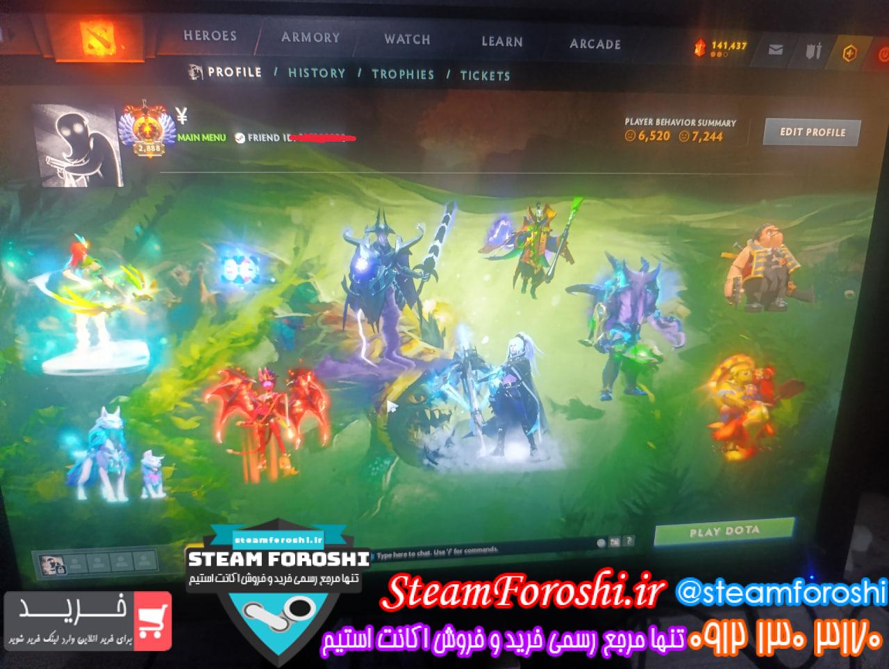 <a href="https://steamforoshi.ir">خرید اکانت دوتا 2 </a><a href="https://steamforoshi.ir">فروش اکانت دوتا 2 </a> نام اکانت : DeadHunter کد خرید :16407 نوع مدال :Legend رنک مدال : 5 رنک ام ام ار: 3700 ریجن اکانت : اوکراین قابليت ادد کردن : دارد سال ساخت اکانت : قدیمی بازي هاي ديگر : 66 تا بازی : aska , far cry primal , manor lords , helldivers , steonghold ceusader , diplacy is not an option , shadow of war , shadow of mordor , mortal kombat 11 , code vein , supreme commander 2 , supreme commander forged alliance , ahogun 2 , atomic heaet , rdr2 , stronghold 2 , warhammer 40000 dawn of war , witcher 3 complete adition , age of empires 4 , ori , steonghold legemds , assassins creed valhala , inside , ghost reckon , no mans sky , catakalismo , timber born , skyrim , children of morta , going medieval , norland , quantom break , titan fall2 آيتم هاي بازي : Arcana : wk , wr , qop , tb , pudge , zeus , facelesvoid , razor , بیش از ۲۰ تا فول ست کالکتور کش ، persona am , persona pudg , persona pa توضيحات : اکانت واس سال ۲۰۱۹ ، با ۱۰ تا ارکانا و از جمله wk , wr , qop , void , و کلی کالکتور کش که میتونید گیفت کنید ، فقط اندازه ۳۰ الی ۴۰ تومن کالکتور کش داره اکانت ، ، اکانت کامل در اختیارتون قرار میگیره و میتونید ایمیل و شماره و همه چیشو عوض کنید قیمت : 100.000.000 <p style="text-align: center;">تنها شماره هاي معتبر خریدگاه جهت خريد و خرید اکانت و آیتم 09121303170 براي خرید اکانت آيتم خود به ادرس زير برويد <a class="fasc-button fasc-size-large fasc-type-flat fasc-rounded-medium" style="background-color: #33809e; color: #ffffff;" href="https://steamforoshi.ir/sell">خرید اکانت و آيتم </a></p> خرید اکانت دوتا 2 کد 16407
