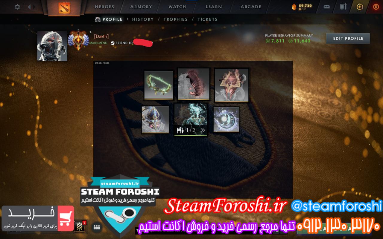 <a href="https://steamforoshi.ir">خرید اکانت دوتا 2 </a><a href="https://steamforoshi.ir">فروش اکانت دوتا 2 </a> نام اکانت : ×` کد خرید :16439 نوع مدال :Immortal رنک مدال : TBD رنک ام ام ار: 5620 ریجن اکانت : iran قابليت ادد کردن : ندارد سال ساخت اکانت : جدید بازي هاي ديگر : خیر آيتم هاي بازي : ارکانا جاگ چند تا ایمورتال و شارد دوتا پلاس و کلی ست های معمولی... توضيحات : جیمیل مادر داره قیمت : 12000000 <p style="text-align: center;">تنها شماره هاي معتبر خریدگاه جهت خريد و خرید اکانت و آیتم 09121303170 براي خرید اکانت آيتم خود به ادرس زير برويد <a class="fasc-button fasc-size-large fasc-type-flat fasc-rounded-medium" style="background-color: #33809e; color: #ffffff;" href="https://steamforoshi.ir/sell">خرید اکانت و آيتم </a></p> خرید اکانت دوتا 2 کد 16439