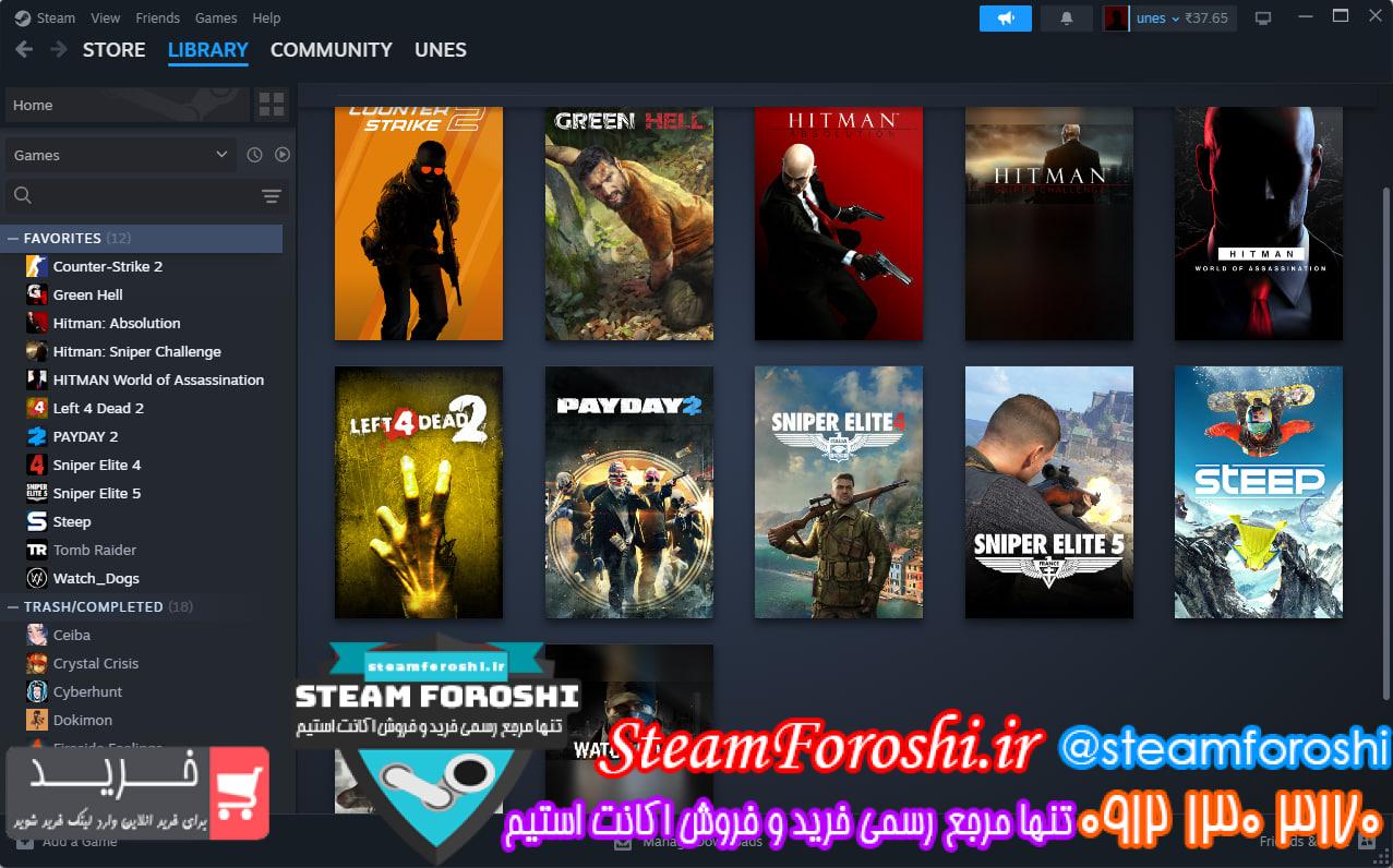 <h1><a href="https://steamforoshi.ir">خرید اکانت استیم کد 16461 </a></h1> <a href="https://steamforoshi.ir">خرید اکانت استیم </a><a href="https://steamforoshi.ir">فروش اکانت استیم </a> اسم اکانت : unes کد خرید :16461 سال ساخت اکانت : 2026 بازي هاي موجود در اکانت : گیمهای اکانت: cs2-green hell-hitman:absolution-hitman world of assassination-left 4 dead 2-pay day2-sniper elite4-sniper elite5-steep-tomb raider-watch dogs1 میباشد توضيحات : توضیحات: پرایم کانتر فعال است -ریجن هند - بازی های خوبی روی اکانت هست - جیمیل مادر و کد اولین خرید روی اکانت تحویل داده میشود - چند بازی روی یوبیسافت متصل است که اونم تحویل داده میشود - چندین بازی گرفته شده صرفا برای تردینگ کارت و لول اپ استیم و داخل اینونتوری کلی تردینگ کارت هست که میتوانید راحت لول اپ کنید قیمت : 10000000 <p style="text-align: center;">تنها شماره هاي معتبر خریدگاه جهت خريد و خرید اکانت و آیتم 09121303170 براي خرید اکانت آيتم خود به ادرس زير برويد <a class="fasc-button fasc-size-large fasc-type-flat fasc-rounded-medium" style="background-color: #33809e; color: #ffffff;" href="https://steamforoshi.ir/sell">خرید اکانت و آيتم </a></p> خرید اکانت استیم کد 16461